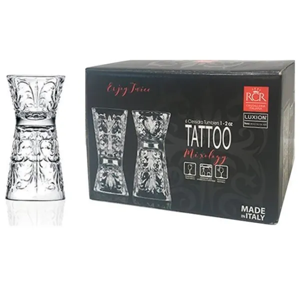 Набор стаканов RCR Tattoo 0.06л / Хрусталь / Прозрачный photo 3 Набор стаканов RCR Tattoo 0.06л / Хрусталь / Прозрачный photo 3