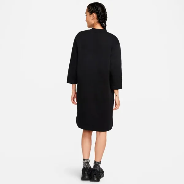 Платье для женщин Nike W Nsw Style Flc 3Q Dress XS/ Черный photo 3