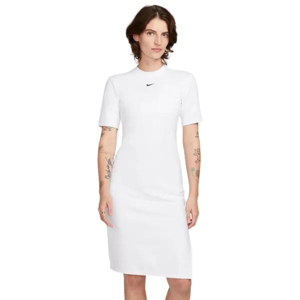 Платье для женщин Nike W Nsw Essntl Midi Dress L/ Белый photo 1