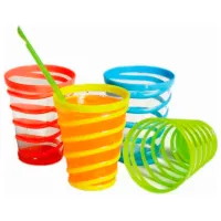 Стакан Promstore Волна  / Пластик / Разноцветный