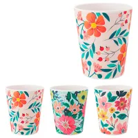 Стакан EH Spring Flower 0.35л / Пластик / Разноцветный