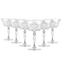 Set de pahare RCR Melodia 0.26l / Cristal / Transparent