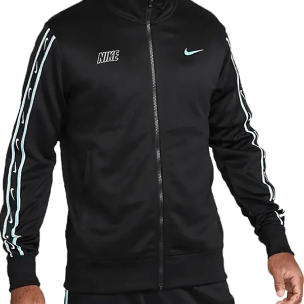 Jachetă sport pentru bărbați Nike M Nsw Repeat Sw Pk Tracktop L/ Black photo 1