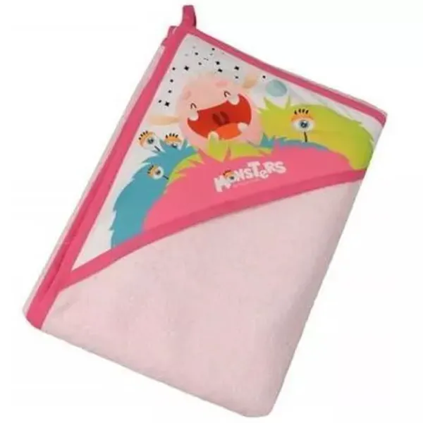 Детское полотенце Tega Baby MN-008 800 x 800 мм/ Хлопок/ Розовый photo 1
