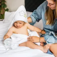 Детское полотенце BabyOno 0144/ 07 850 x 850 мм/ Хлопок/ Белый photo 3