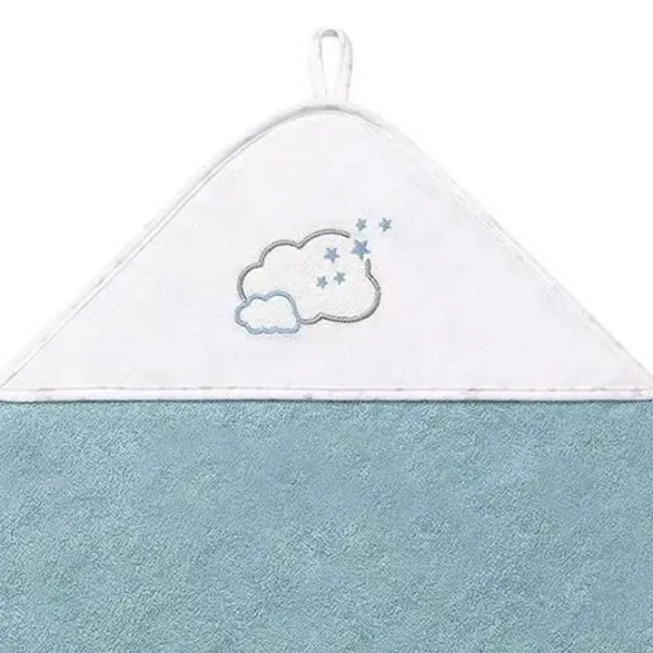 Prosop pentru bebeluși BabyOno 0144/ 09 850 x 850 mm/ Bumbac/ Blue photo 2