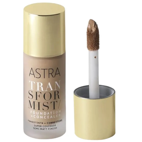 Тональный крем Astra Foundation + Concealer 18 мл/ Amber photo 1 Тональный крем Astra Foundation + Concealer 18 мл/ Amber photo 1