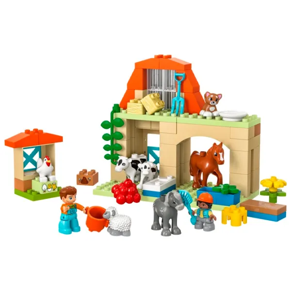 Constructor LEGO Caring for Animals at the Farm Fermă/ Multicolor photo 2