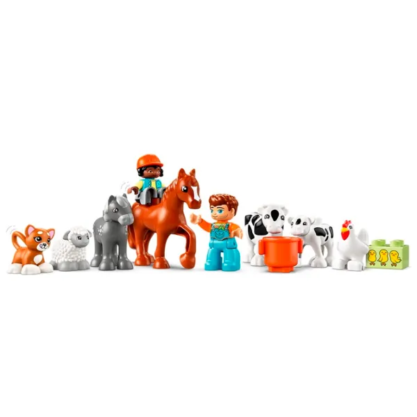 Constructor LEGO Caring for Animals at the Farm Fermă/ Multicolor photo 4