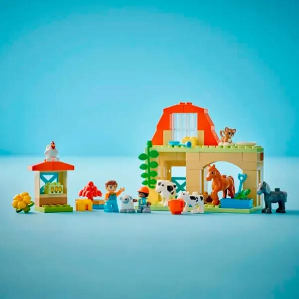 Constructor LEGO Caring for Animals at the Farm Fermă/ Multicolor photo 5