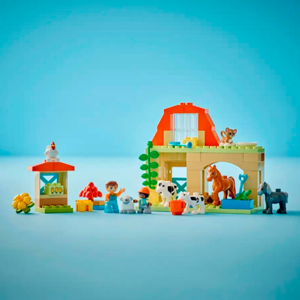 Constructor LEGO Caring for Animals at the Farm Fermă/ Multicolor photo 5