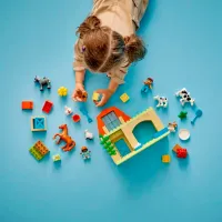Constructor LEGO Caring for Animals at the Farm Fermă/ Multicolor photo 9