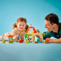 Constructor LEGO Caring for Animals at the Farm Fermă/ Multicolor photo 10