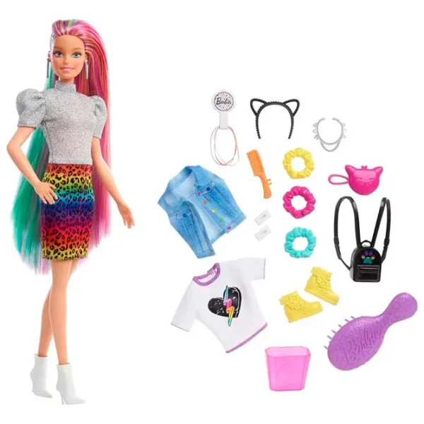 Кукла Barbie Rainbow Leopard GRN81 модель/ 3+ photo 5