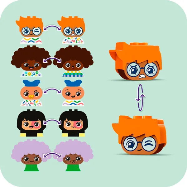 Constructor LEGO Buildable People with Big Emotions Figuri/ Multicolor photo 7