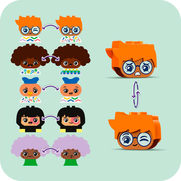 Constructor LEGO Buildable People with Big Emotions Figuri/ Multicolor photo 7