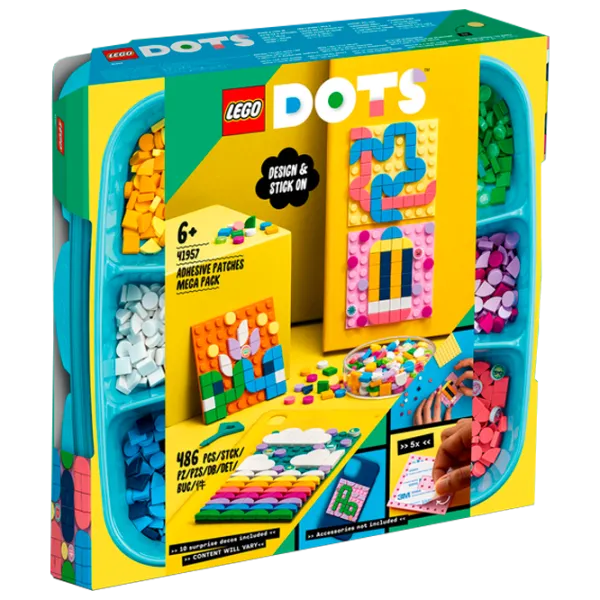 Constructor LEGO Adhesive Patches Mega Pack Creativ/ Multicolor photo 1