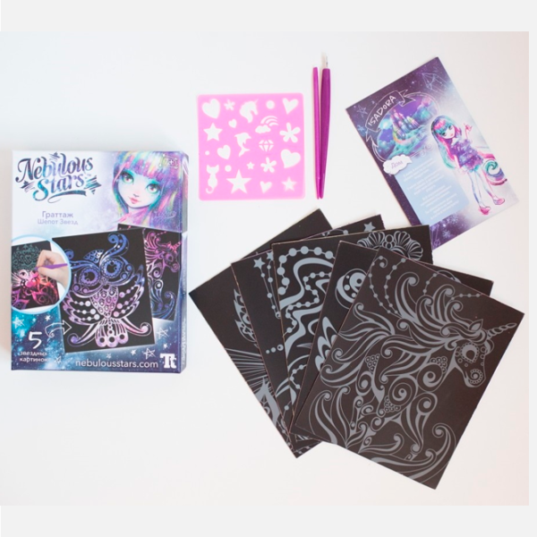 Set de creație Nebulous Stars Scratch & Sketch 11014 7+/ Multicolor Multicolor photo 2
