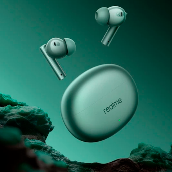 Наушники Realme Buds Air 6 Серый Зелёный Беспроводные/ Персональный photo 5 Наушники Realme Buds Air 6 Серый Зелёный Беспроводные/ Персональный photo 5