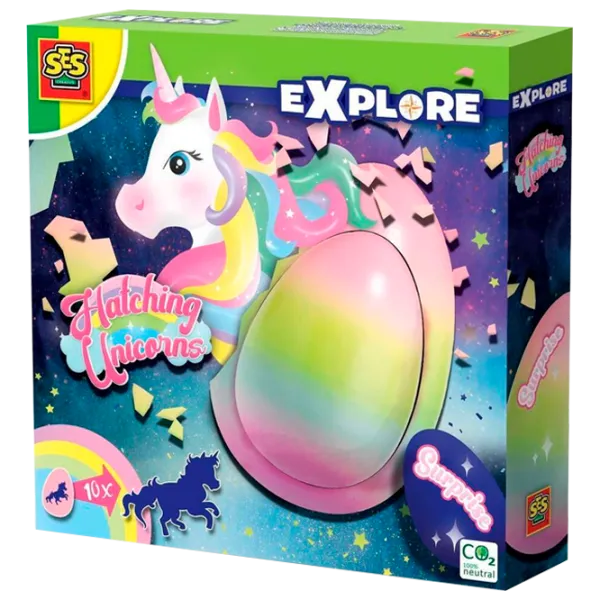 Set de creație SES Explore Hatching unicorns 25089S 5+/ Multicolor Multicolor photo 1