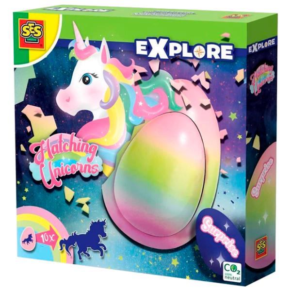 Set de creație SES Explore Hatching unicorns 25089S 5+/ Multicolor Multicolor photo 1
