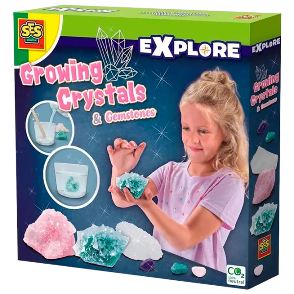Set de creație SES Explore Growing crystals and gemstones 25115 8+/ Multicolor Multicolor photo 1