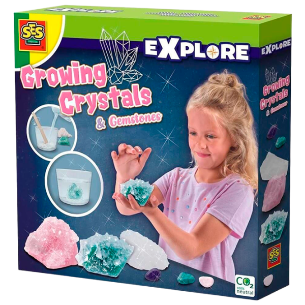 Set de creație SES Explore Growing crystals and gemstones 25115 8+/ Multicolor Multicolor photo 1