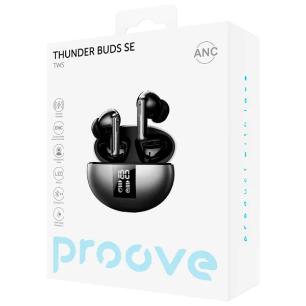 Căști Proove Thunder Buds SE with ANC Black Gray Fără fir/ Personal photo 3