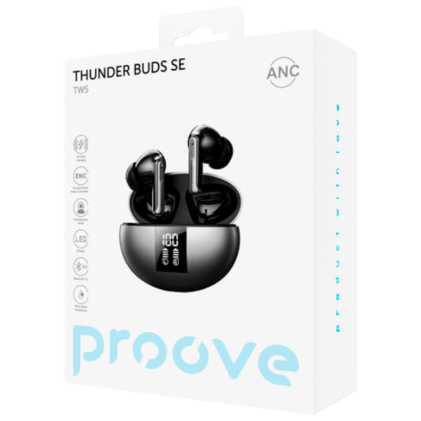 Căști Proove Thunder Buds SE with ANC Black Gray Fără fir/ Personal photo 3