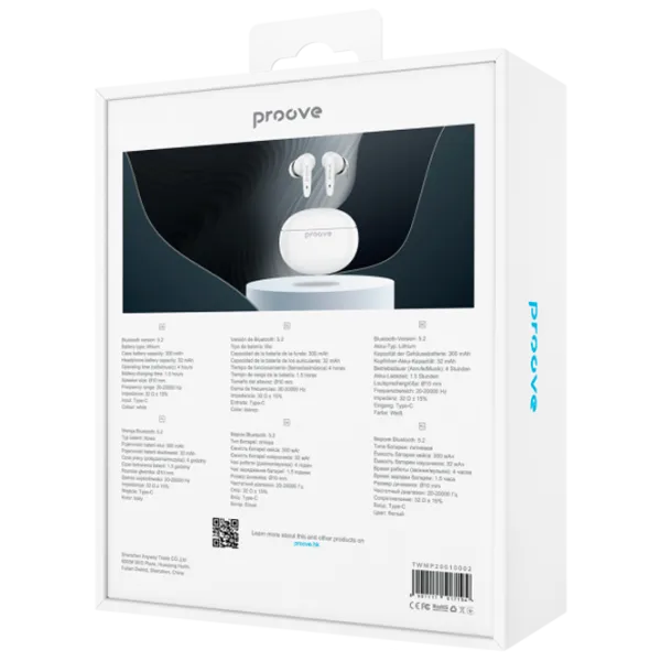 Наушники Proove MoshPit 2 Серый Белый Беспроводные/ Персональный photo 5 Наушники Proove MoshPit 2 Серый Белый Беспроводные/ Персональный photo 5