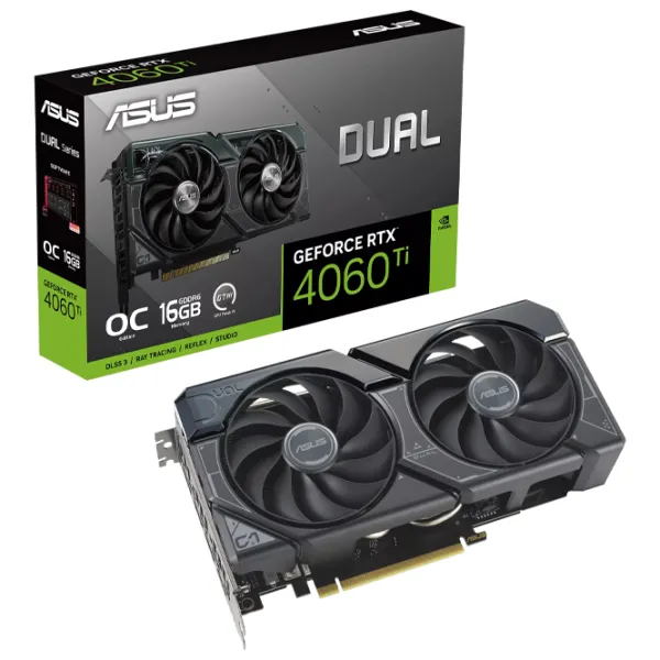 Видеокарта Asus GeForce RTX 4060 Ti Dual OC Edition PCI Express x16 4.0 / 16 ГБ photo 9 Видеокарта Asus GeForce RTX 4060 Ti Dual OC Edition PCI Express x16 4.0 / 16 ГБ photo 9