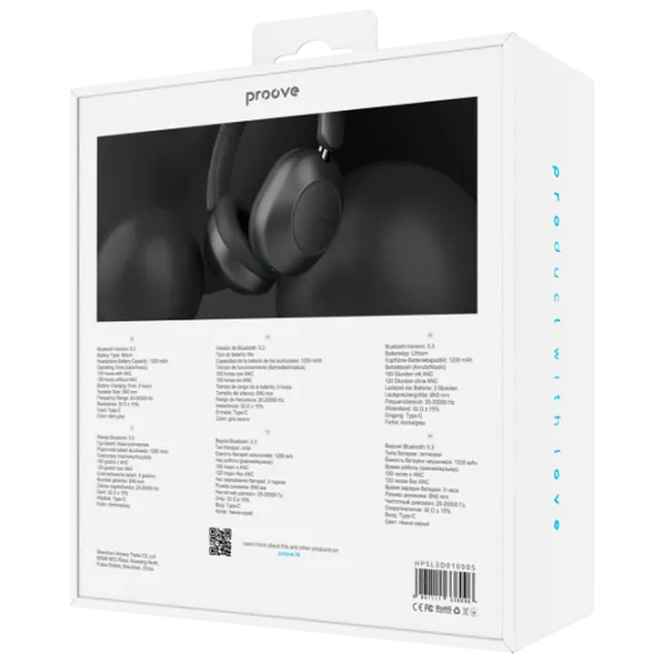 Наушники Proove Silence 3D with ANC Dark Серый Беспроводные/ Персональный photo 4