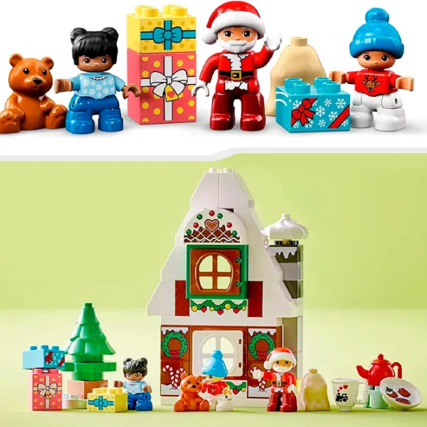 Constructor LEGO Santa's Gingerbread House Figuri/ Multicolor photo 8