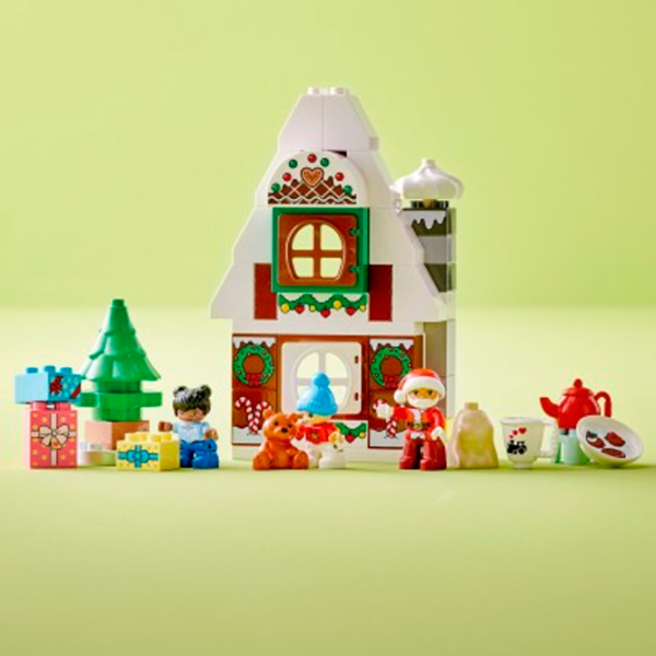 Constructor LEGO Santa's Gingerbread House Figuri/ Multicolor photo 9