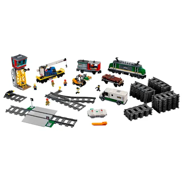 Constructor cu telecomandă LEGO Cargo Train Tren/ Multicolor photo 2