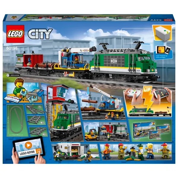 Constructor cu telecomandă LEGO Cargo Train Tren/ Multicolor photo 11