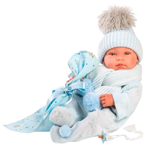 Păpușă Llorens Tino Toquilla Bambi Azul 84337 bebeluș/ 3+ photo 1