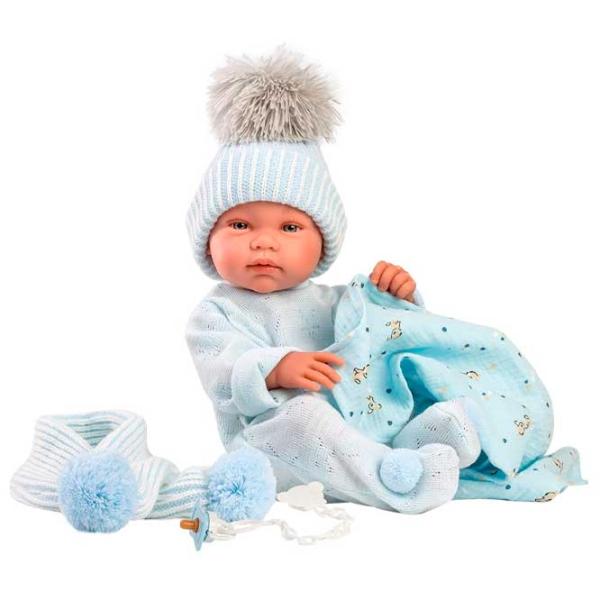 Păpușă Llorens Tino Toquilla Bambi Azul 84337 bebeluș/ 3+ photo 2