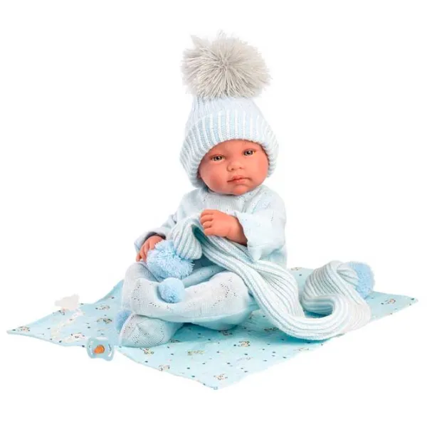Păpușă Llorens Tino Toquilla Bambi Azul 84337 bebeluș/ 3+ photo 3