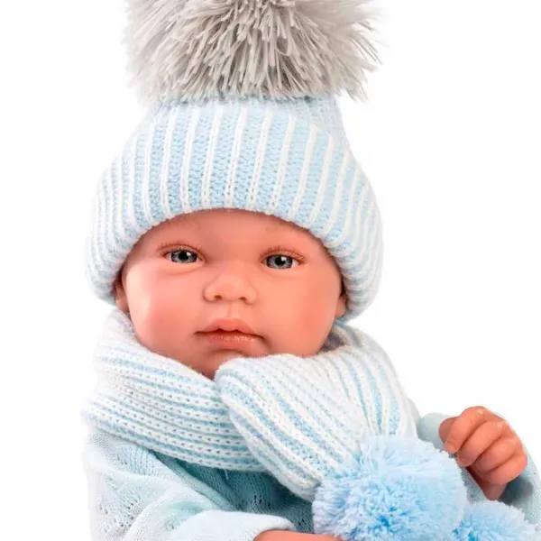 Păpușă Llorens Tino Toquilla Bambi Azul 84337 bebeluș/ 3+ photo 4