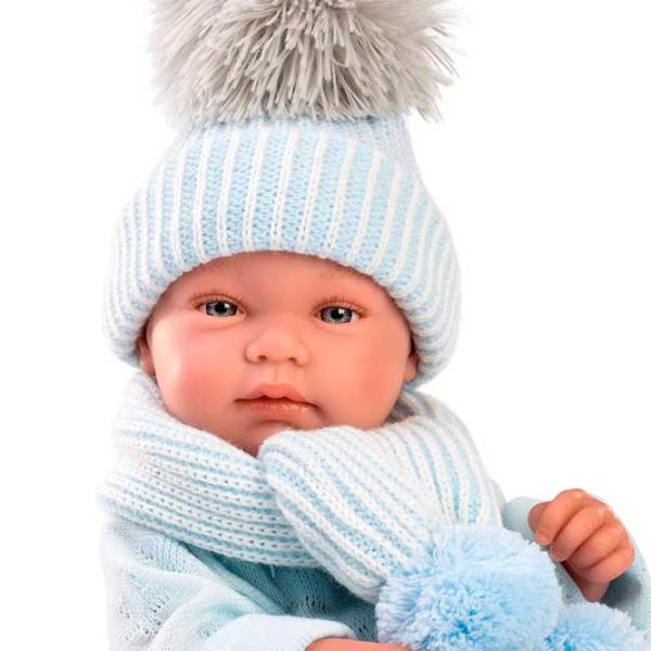 Păpușă Llorens Tino Toquilla Bambi Azul 84337 bebeluș/ 3+ photo 4