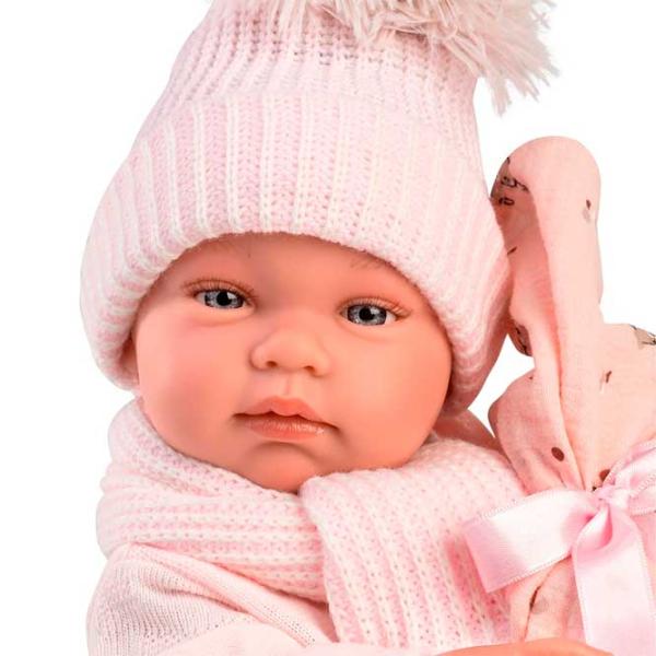 Păpușă Llorens Tina Toquilla Bambi Rosa 84338 bebeluș/ 3+ photo 4