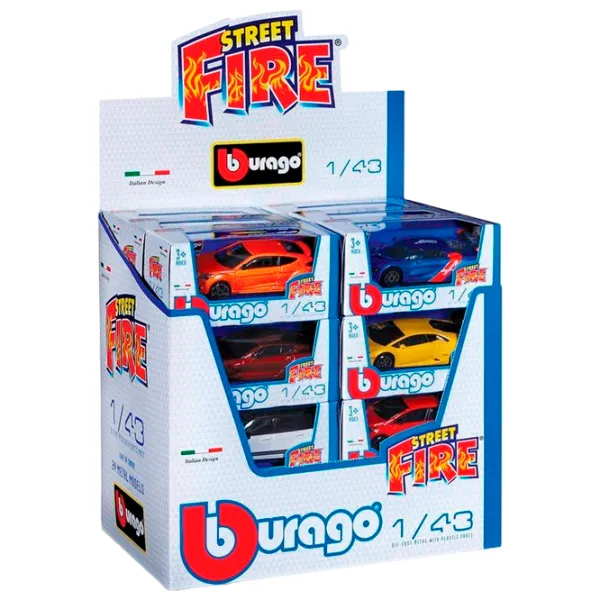Mașină Bburago Street Fire Collection 18-30010 Multicolor photo 6