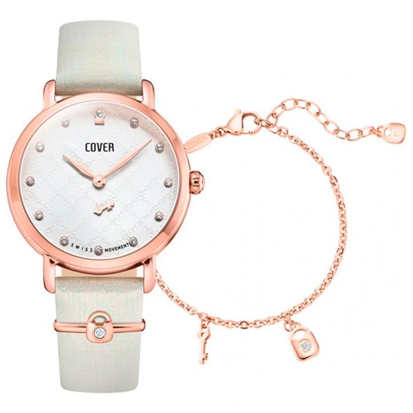 Ceas de mână pentru femei Cover SET.CO1004.03 Cuarț/ 34 mm photo 1