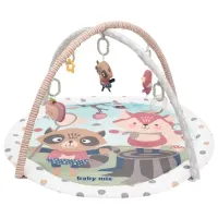 Игровой коврик Baby Mix Forest (53099) 0+/ Круглый/ Бежевый