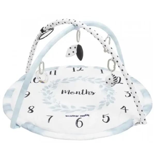 Игровой коврик Baby Mix Months (53100) 0+/ Круглый/ Белый photo 1