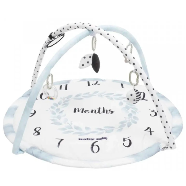 Игровой коврик Baby Mix Months (53100) 0+/ Круглый/ Белый photo 1