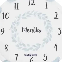Covoraş pentru joc Baby Mix Months (53100) 0+/ Rotund/ White photo 4