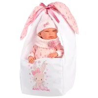 Păpușă Llorens Nica Recien Nacida Porta 73802 bebeluș/ 3+