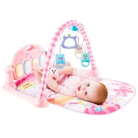 Игровой коврик Aiyingle Harmonium (00-00693345) 0+/ Овальный/ Розовый